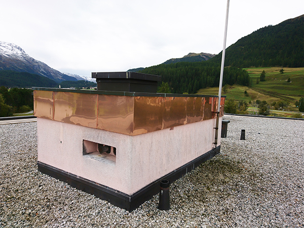 Kaminverkleidung Dach